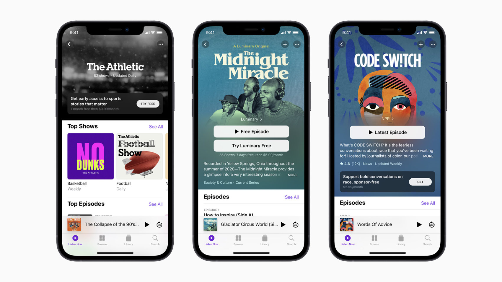 Apple Podcasts - Credit Apple